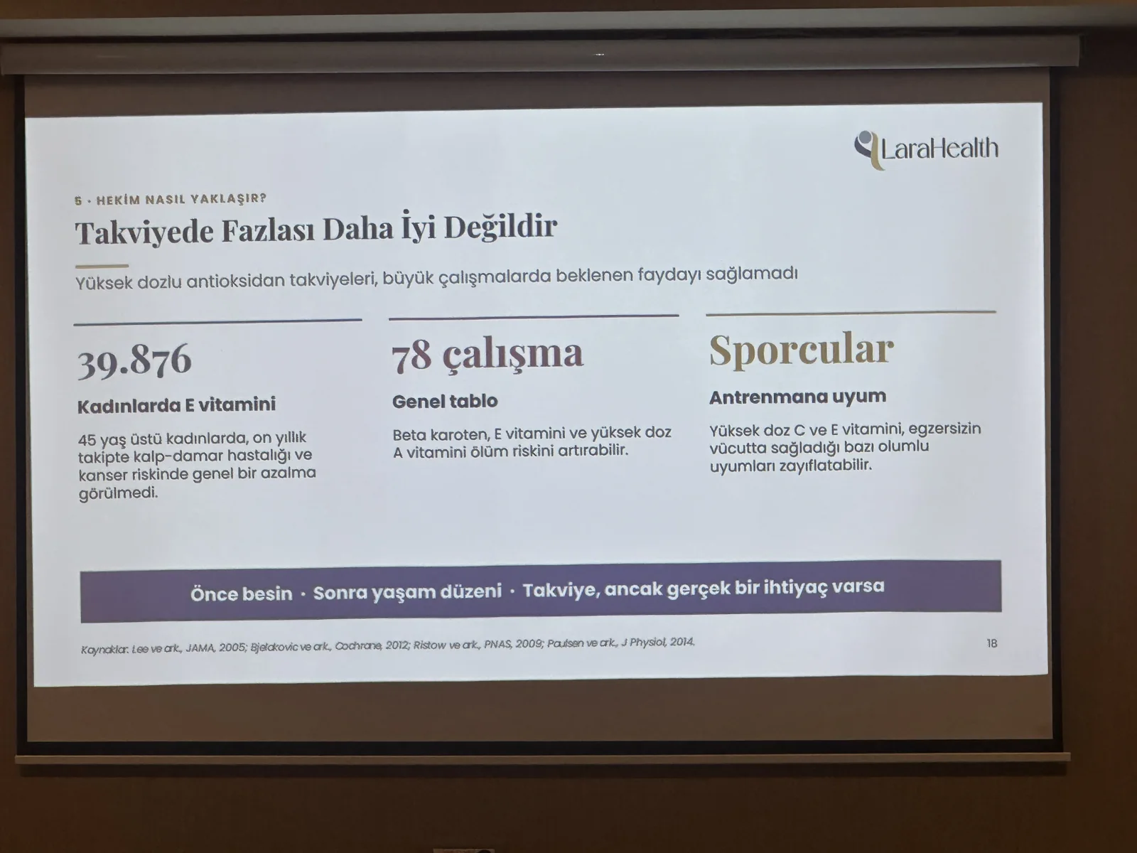 Takviyelerin değerlendirilmesi konulu sunum slaytı